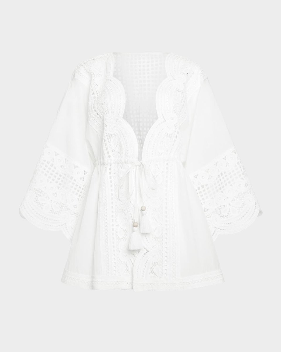 Leilanni Embroidered Caftan Coverup